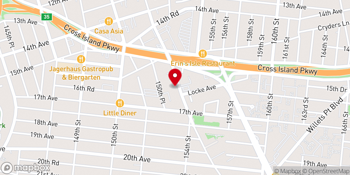 Map showing location of Church of God International Members in New York