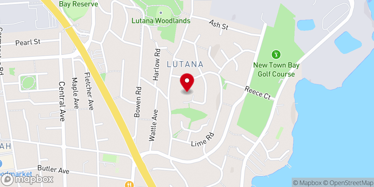 Map showing location of Hobart Revival Centre