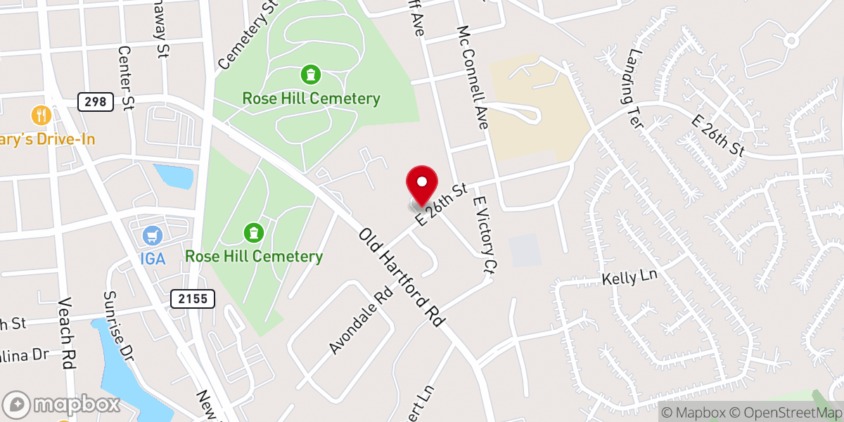 Map showing location of Christ Redeemer Church
