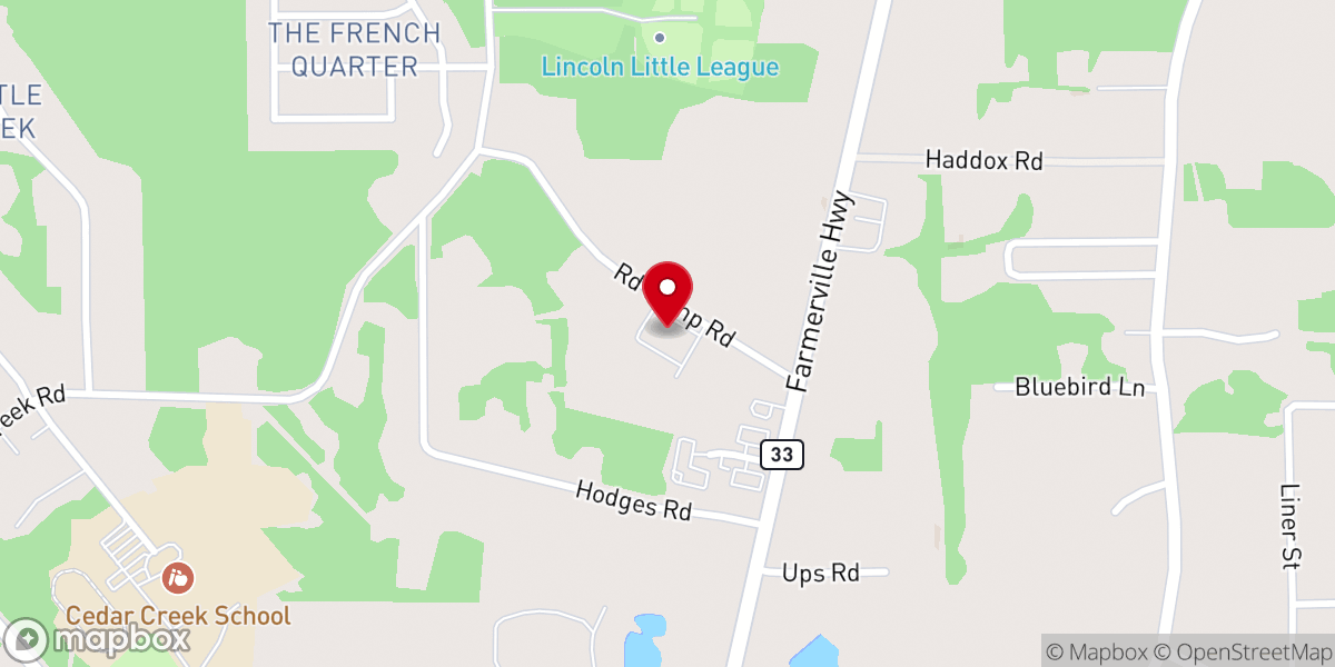 Map showing location of Lincoln Parish Sheriff's Office