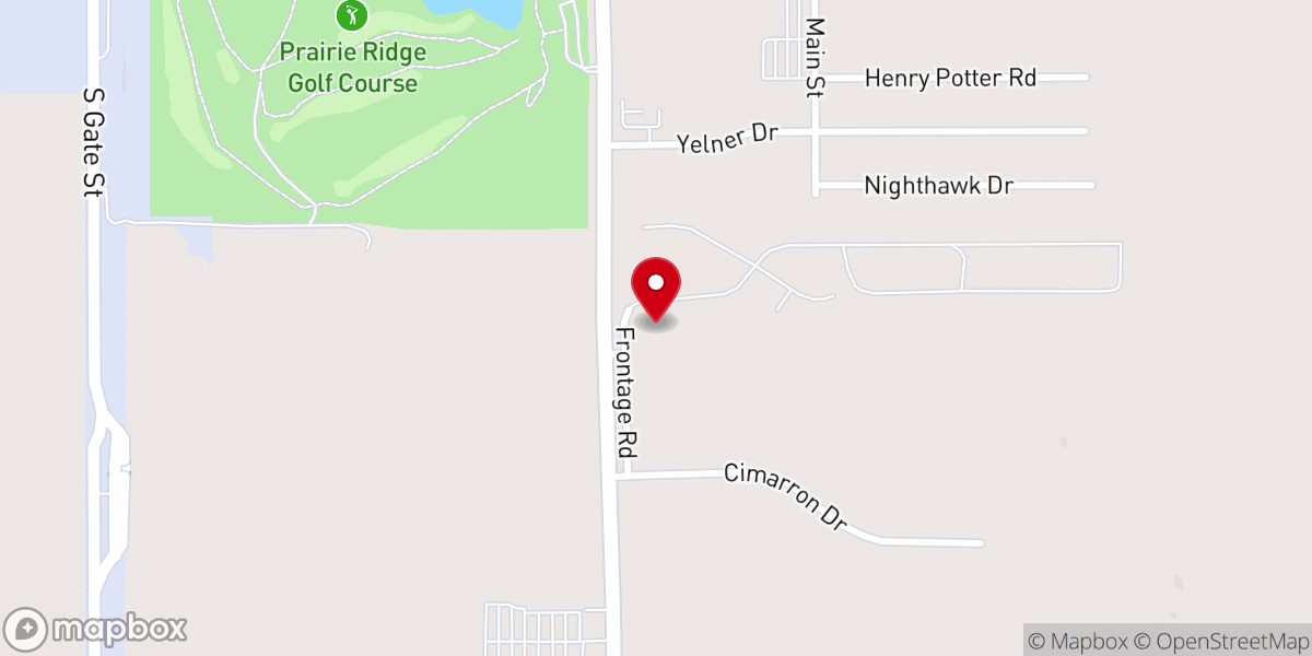 Map showing location of Emmanuel Baptist Church