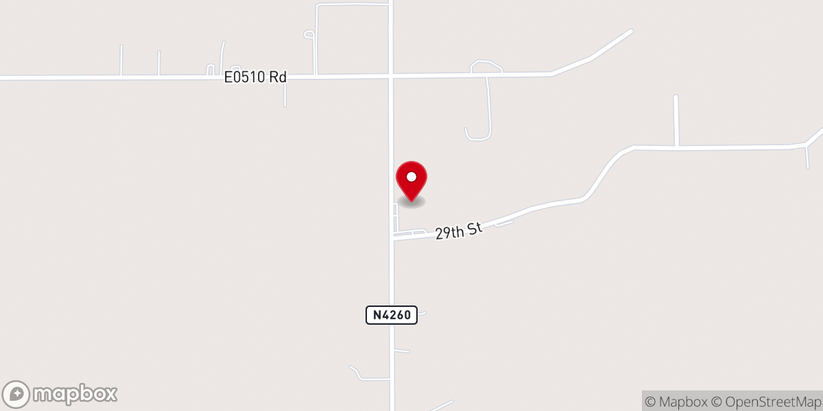 Map showing location of Pleasant View Baptist Church