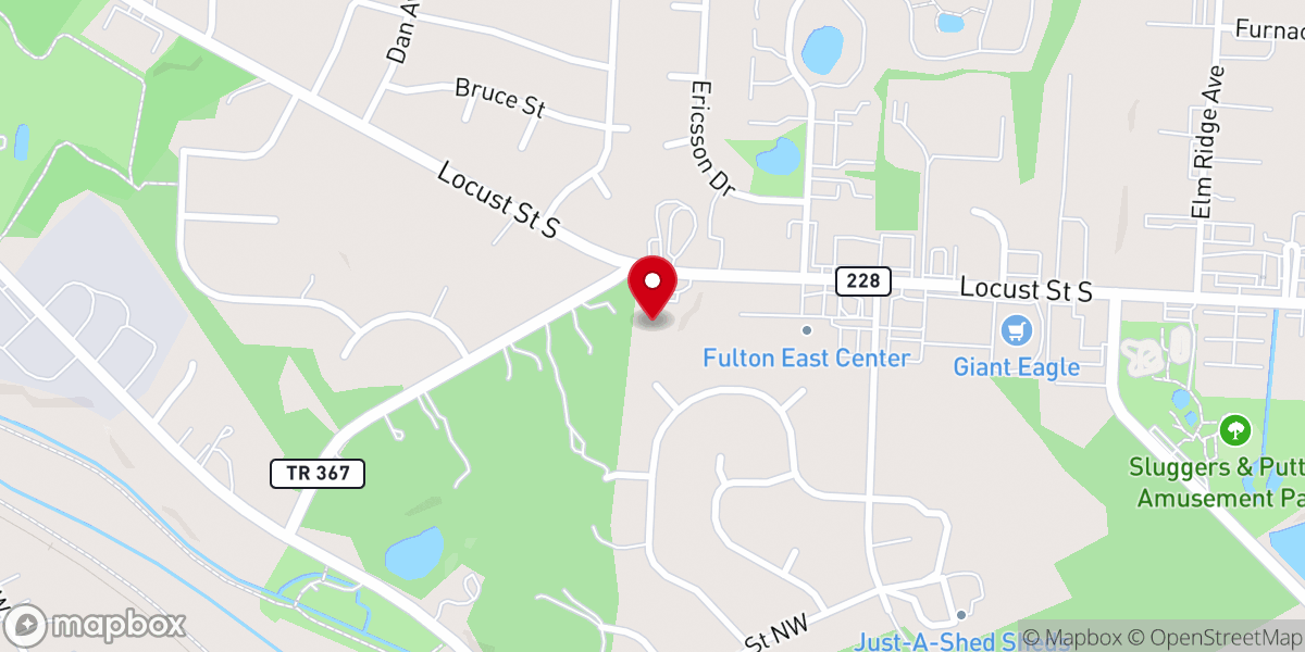 Map showing location of Canal Fulton Christian Fellowship
