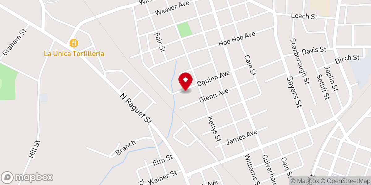 Map showing location of Hodge Memorial CSHC