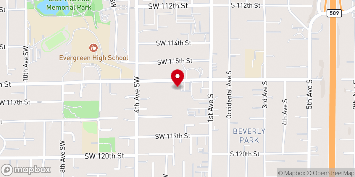 Map showing location of Hoi Thanh Tin Lanh Seattle
