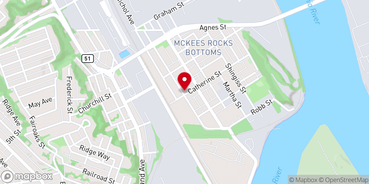 Map showing location of New Testament Christian Church