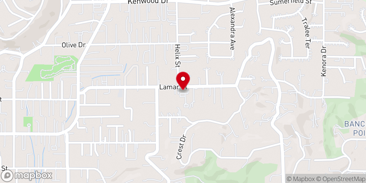 Map showing location of New Life Baptist Church