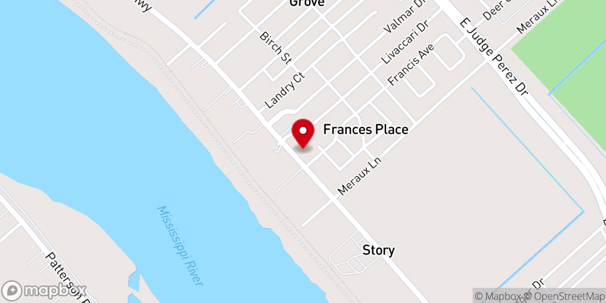 Map showing location of Faith Baptist Church