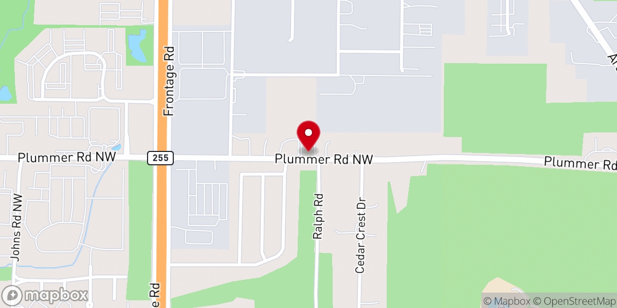 Map showing location of Fitchard Chapel Baptist Church
