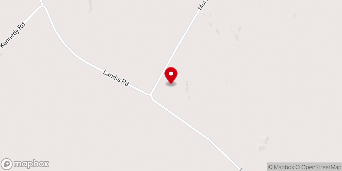 Map showing location of Morris Creek Baptist Church