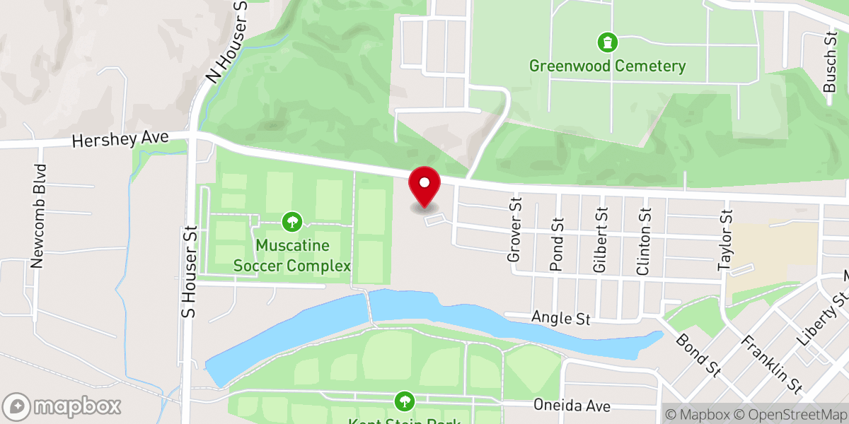 Map showing location of Mulford Evangelical Free Church