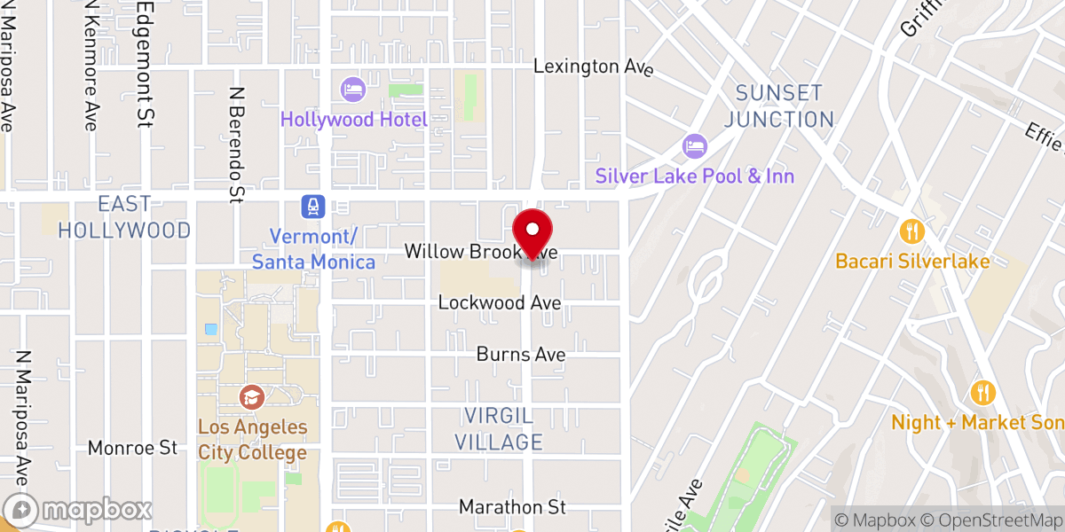 Map showing location of The New Presbyterian Church