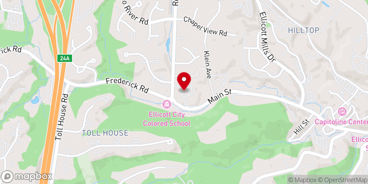 Map showing location of Saint Peters Episcopal Church