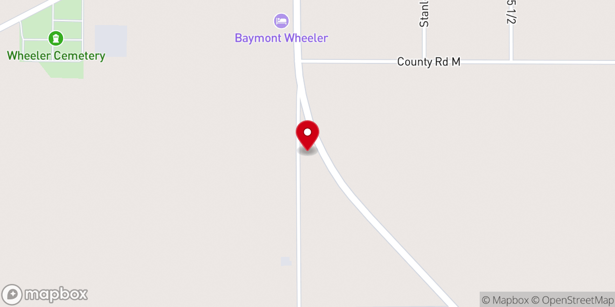 Map showing location of Maxey's Steakhouse