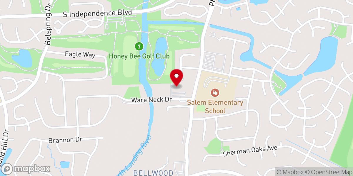 Map showing location of Essential Church