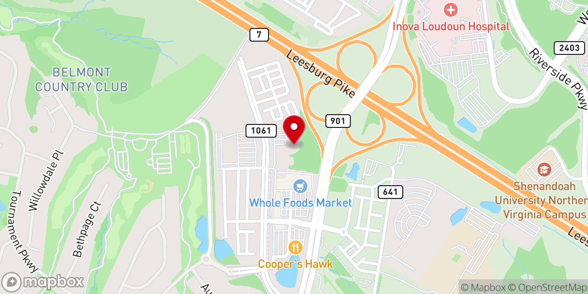 Map showing location of St. David's Episcopal Church and School
