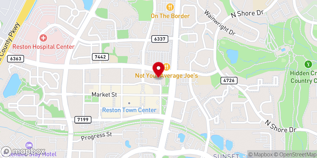 Map showing location of Signature Reston Town Center Apartments
