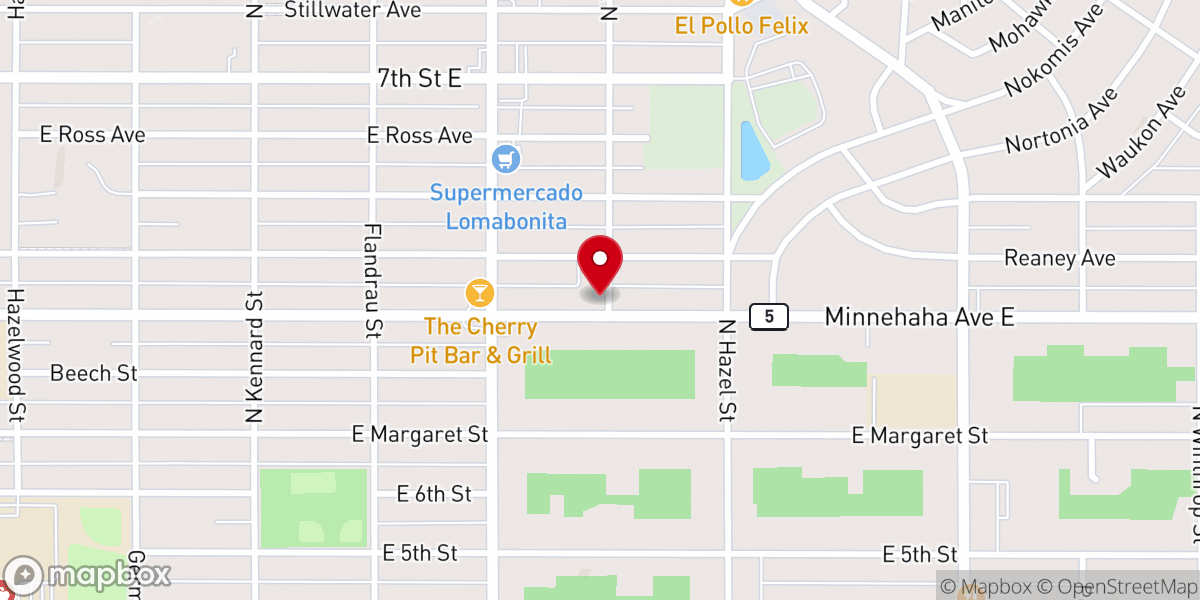 Map showing location of Hazel Park Congregational United Church of Christ