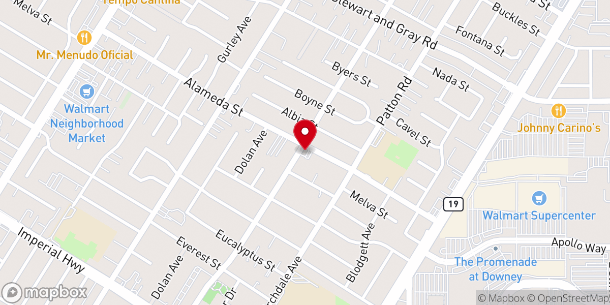 Map showing location of Compañerismo Cristiano Foursquare Church