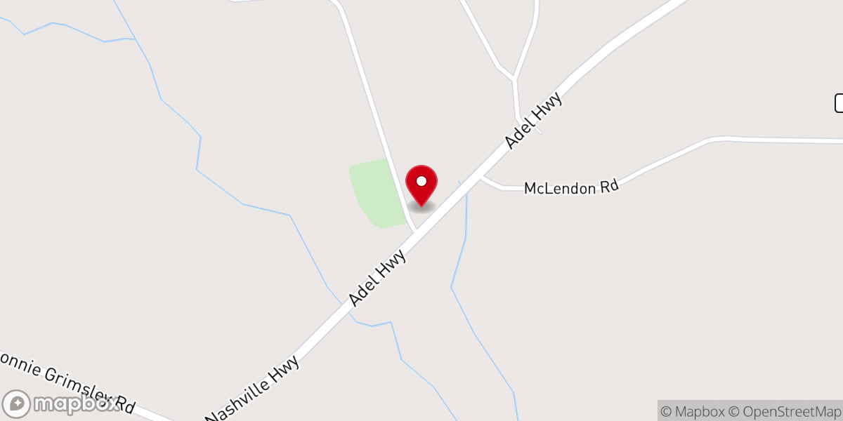 Map showing location of Long Bridge Church