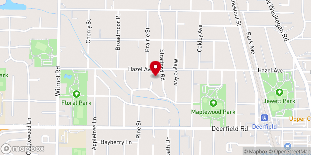 Map showing location of North Shore Unitarian Church Ministerial Housing TR