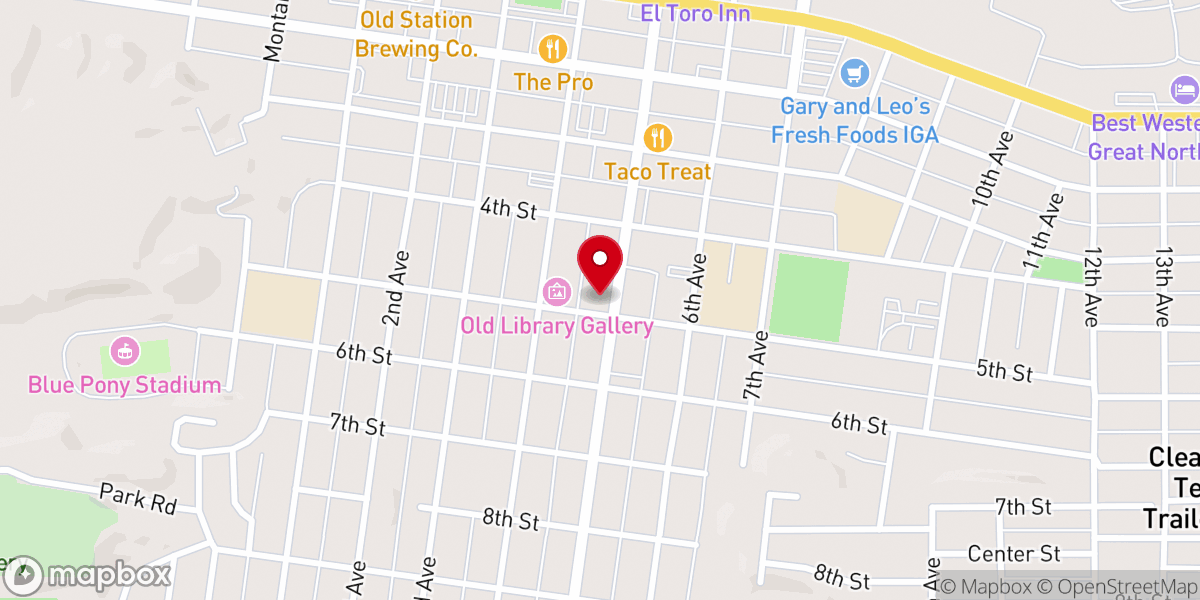 Map showing location of Christian Scientist Church