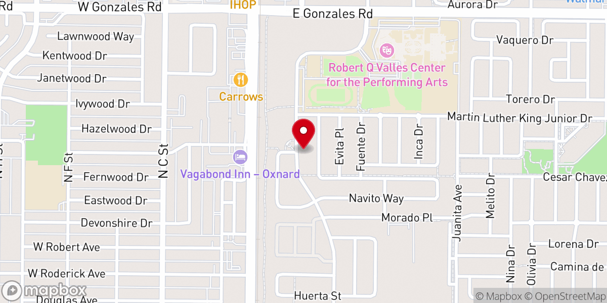 Map showing location of Iglesia Para Las Naciones