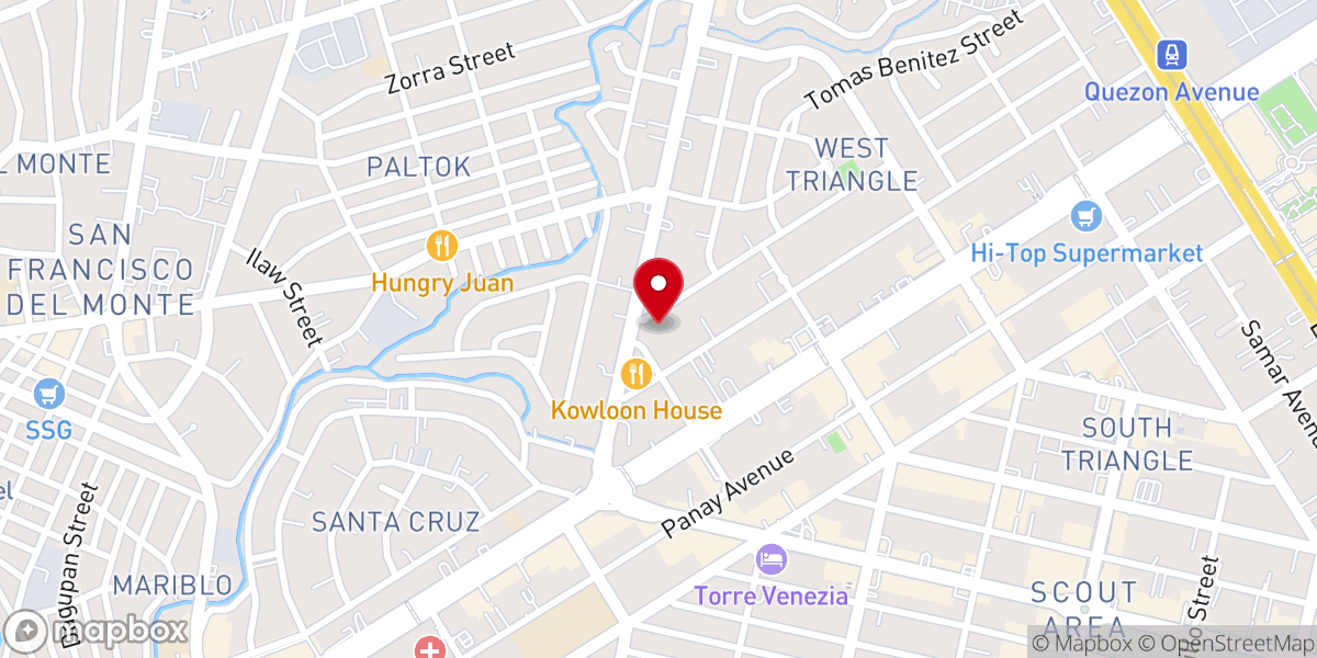 Map showing location of Faith Baptist Church