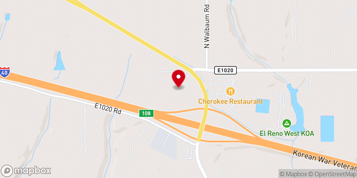 Map showing location of Rock of Restoration Church