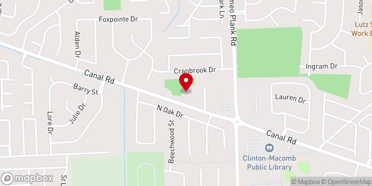 Map showing location of St John the Apostle Anglican Church
