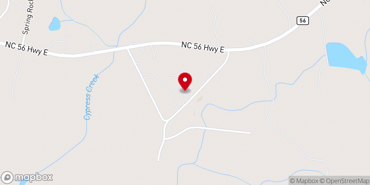 Map showing location of Walnut Grove Missionary Baptist Church
