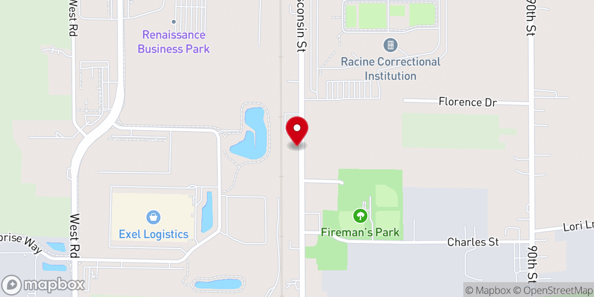 Map showing location of Crossroads Apostolic Church
