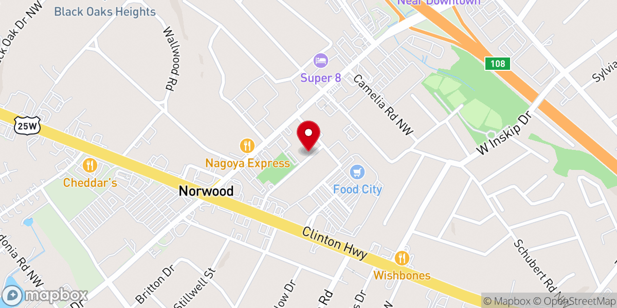 Map showing location of Cornerstone Christian Church Inc