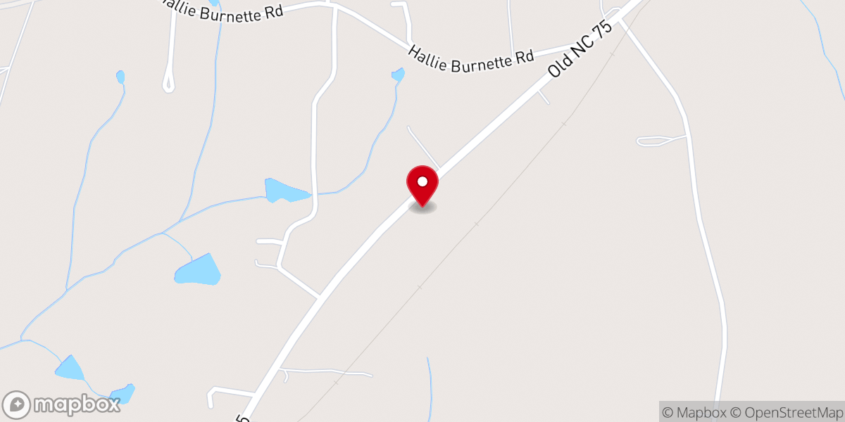 Map showing location of Olive Grove Missionary Baptist Church