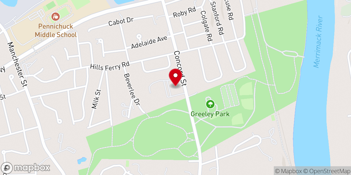 Map showing location of Church Nashua 1st Ward