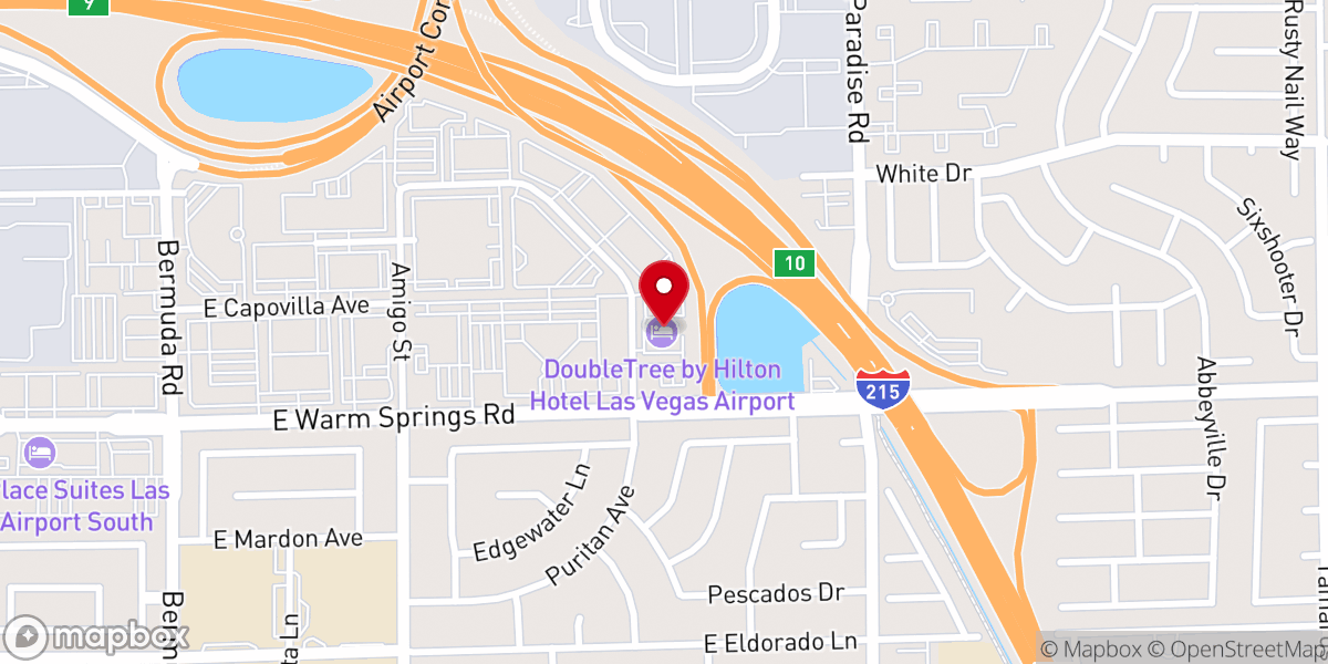 Map showing location of Christ Embassy Las Vegas