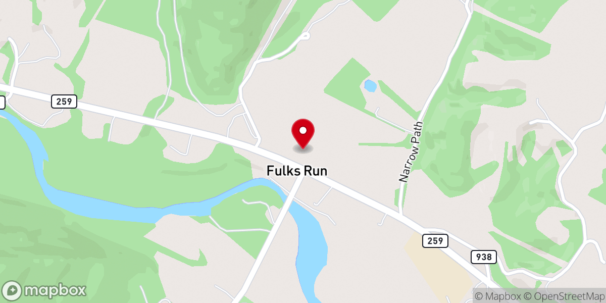 Map showing location of Mt Carmel United Brethren in Christ Church