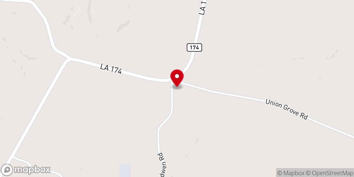 Map showing location of Bethel Church