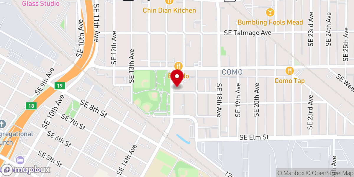 Map showing location of Southeast Christian Church