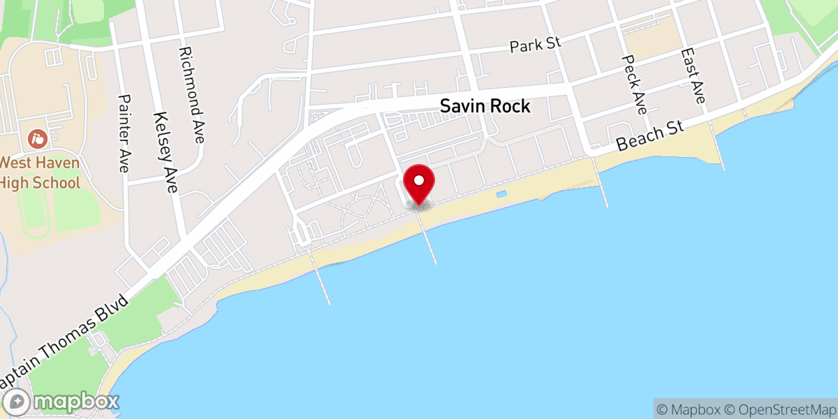 Map showing location of Calvary Baptist Church Baptismal Ceremony