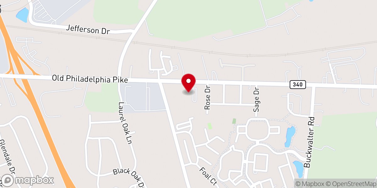 Map showing location of Thrive Community Church