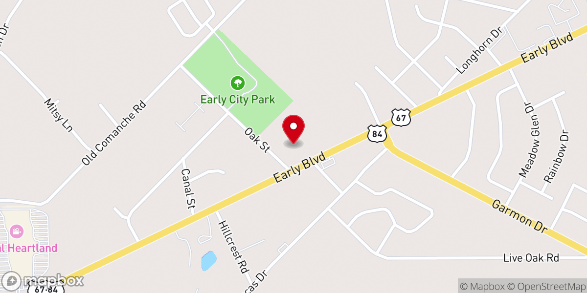 Map showing location of Early Church of Christ