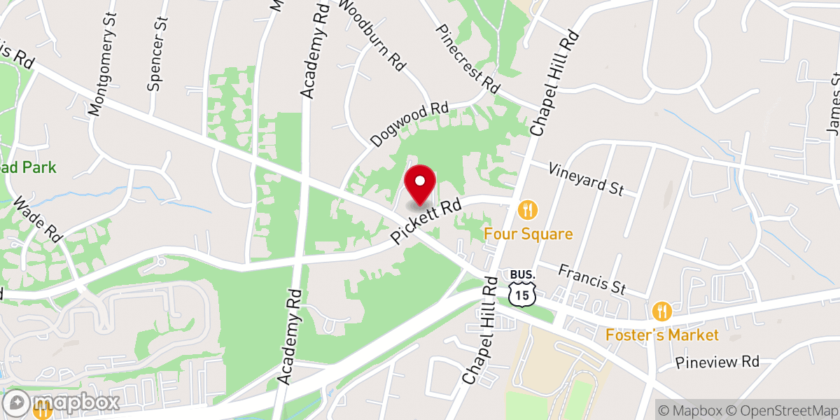 Map showing location of St Paul's Lutheran Church