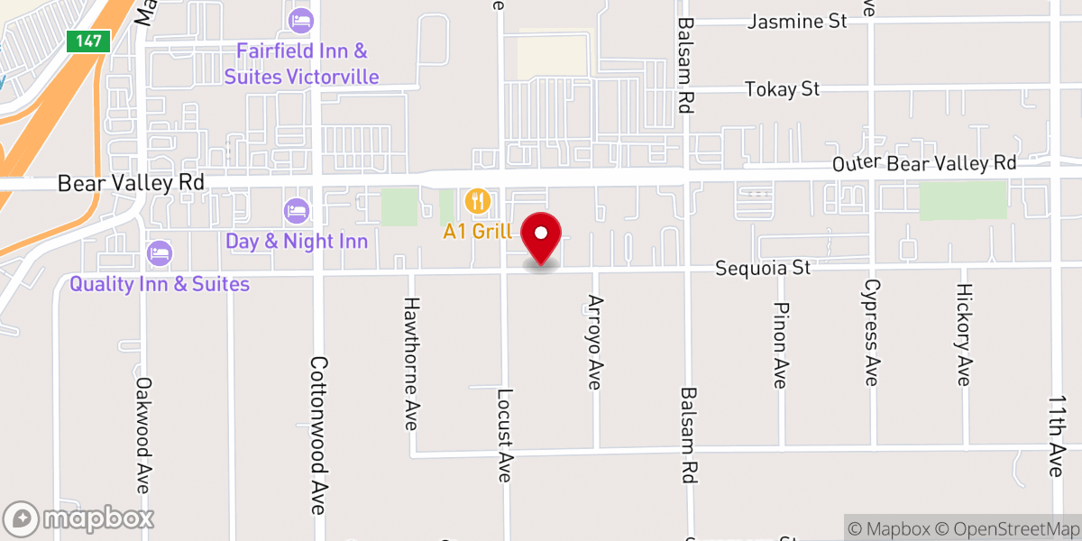 Map showing location of NMV Church For Christ