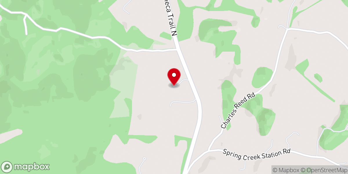 Map showing location of Gethsemane Baptist Church