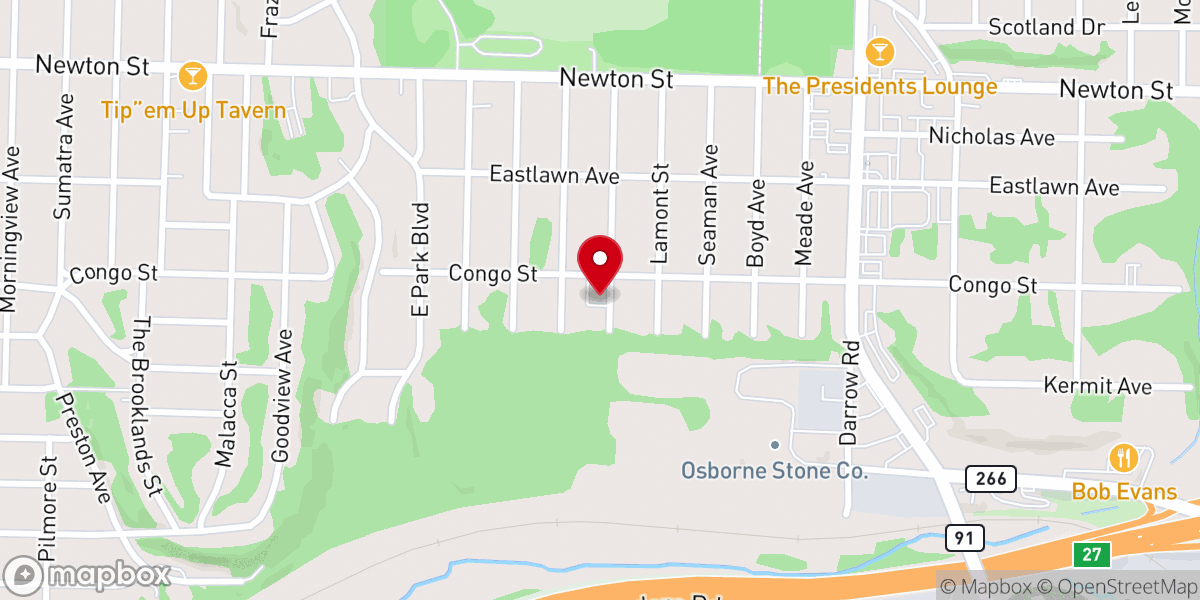 Map showing location of Evangelical Free Church