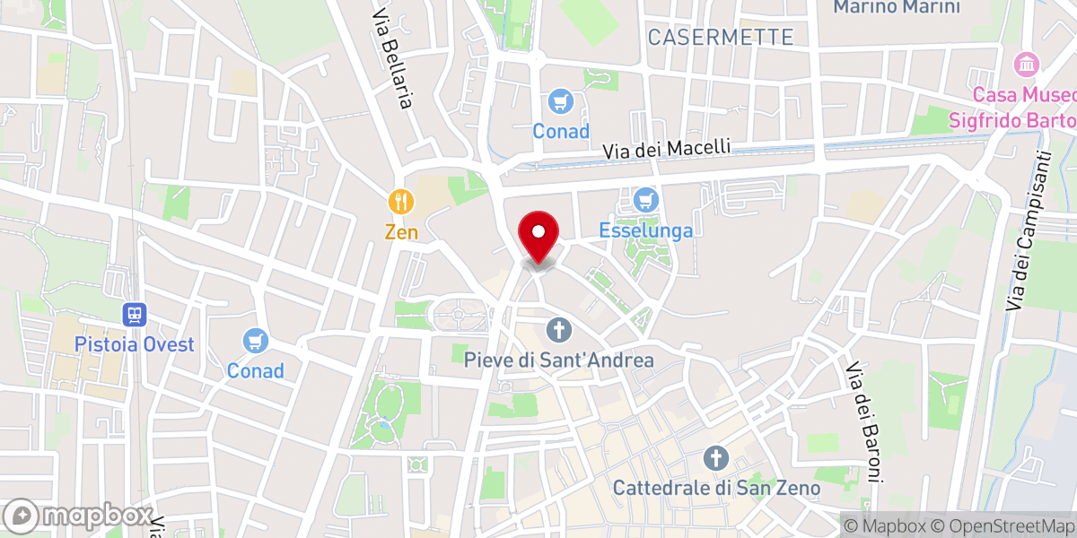 Map showing location of Chiesa di Santa Maria in Ripalta
