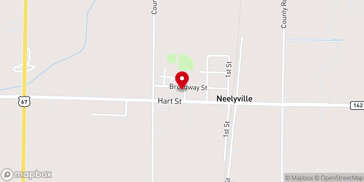 Map showing location of St. Margaret Mary Catholic Church