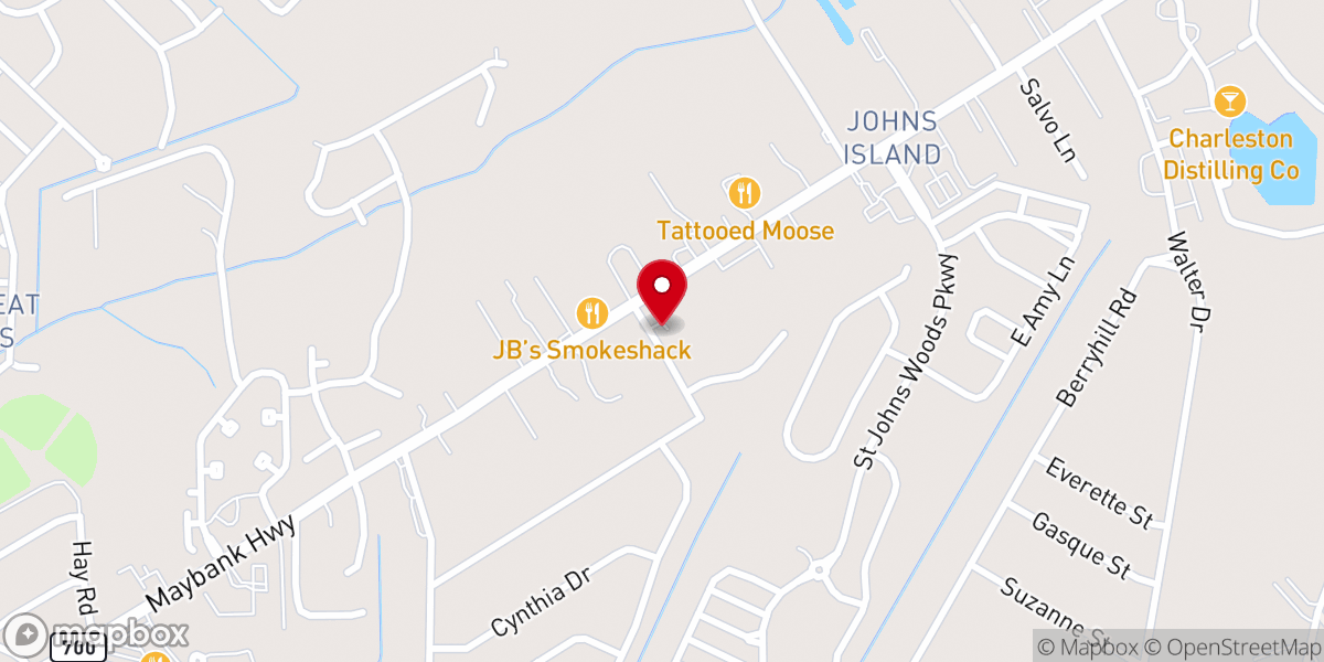 Map showing location of Resurrection Hall, St John's Parish Church