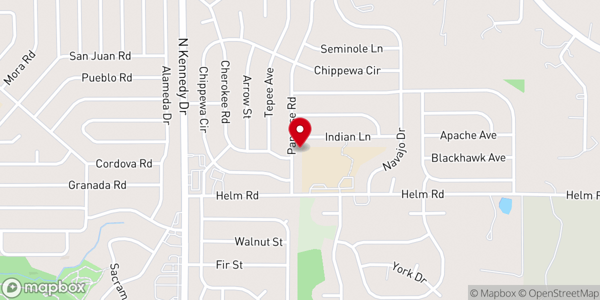 Map showing location of First Baptist Church of Meadowdale